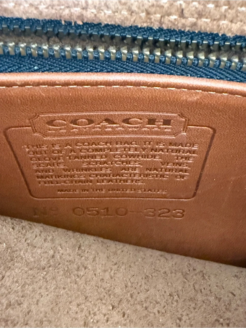 Vintage Coach Murphy Bag Style 323 British Tan Leather Crossbody